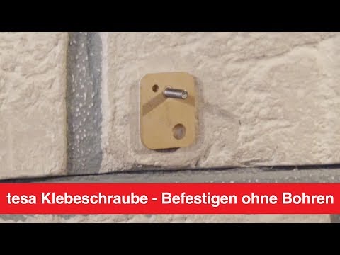 Artikelvideo 1 für tesa Klebeschraube für max. 5,0 kg, 2,4 x 3,0 cm, 2 St., Artikelnummer 399042