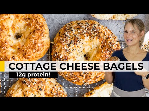 COTTAGE CHEESE PROTEIN BAGELS | easy, healthy, homemade, recipe
