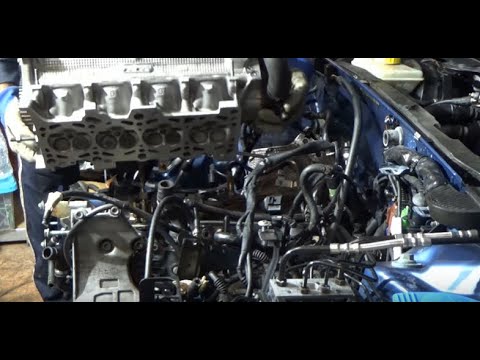 Part 8. Installation of cylinder head gasket and cylinder head. AUDI A4 1.8t.