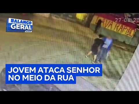 Idoso é violentamente agredido no meio da rua em São José dos Campos, no interior de São Paulo