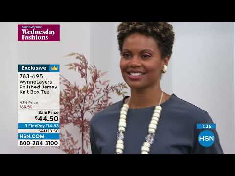 WynneLayers Polished Jersey Knit Box Tee