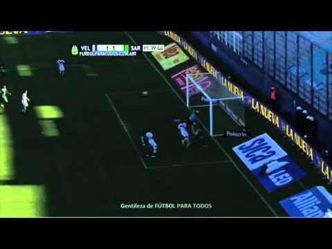Figueroa reventó el travesaño. Vélez 1 - Sarmiento 1. Fecha 4. Primera División 2015. FPT.
