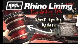 Rhino lining Durability Test BASH Custom Spring Update - ARRMA KRATON