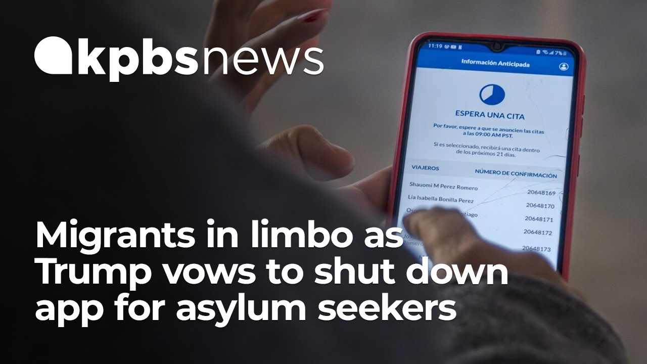Migrants in limbo as Trump vows to shut down app for asylum seekers