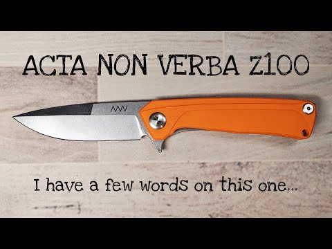 The Acta Non Verba Z100 Pocketknife:  A Classic Mild Mannered Review
