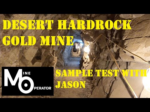 Desert Gold Mine Test with limonite pocket
