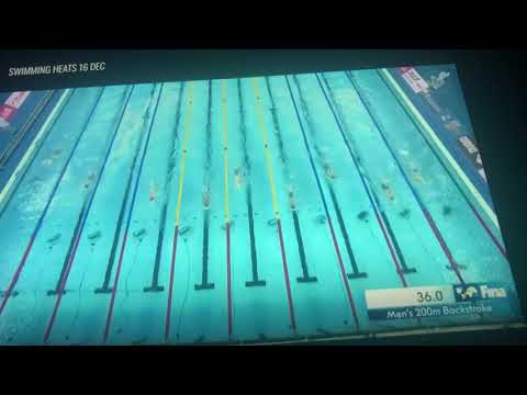 Matteo Restivo ~ Mondiali di vasca di corta ~ Semifinale 200m dorso ~ Hangzhou, China