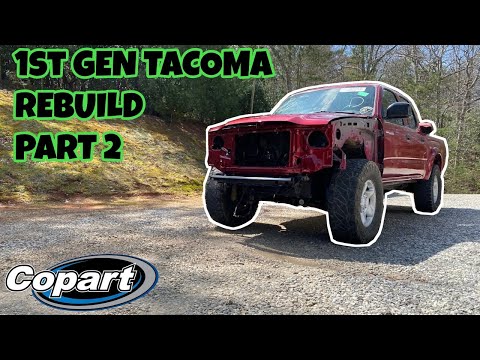 REBUILDING A WRECKED 1st Generation Toyota Tacoma From Copart | PART 2