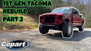REBUILDING A WRECKED 1st Generation Toyota Tacoma From Copart | PART 2