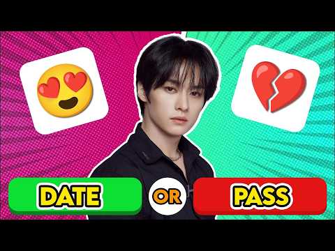 DATE or PASS: Male KPOP IDOLS 💕 | Smash or Pass Kpop Idols Game 2024 | KPOP QUIZ GAME