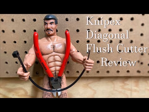 KNIPEX įstrižainė pjaustytuvas video
