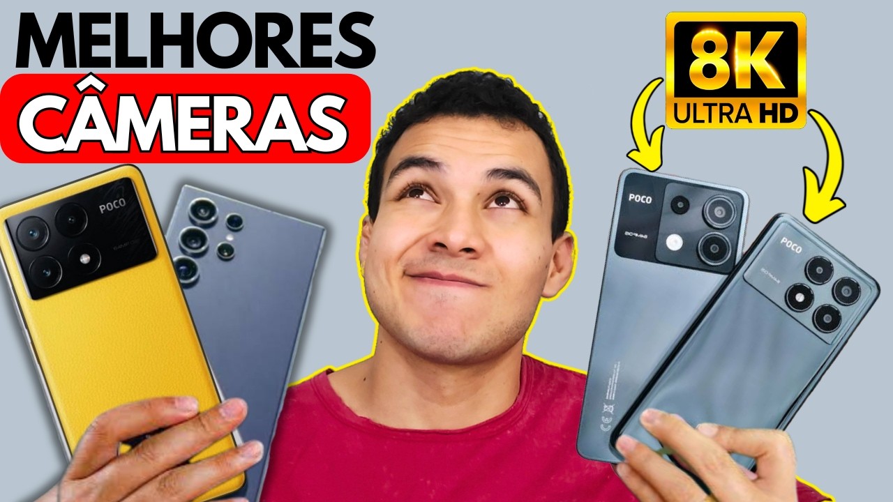 CELULARES Com As MELHORES CÂMERAS Para GRAVAR VÍDEOS Em 2025 - SÓ OS TOPS