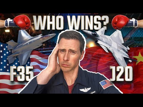 F-35 vs Chinese J-20 | Fighter Pilot Reacts