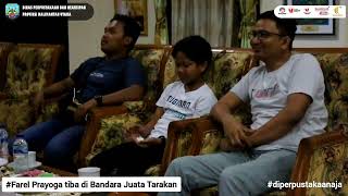 Kedatangan Farel Prayoga di Bandara Juata Tarakan
