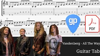 Vandenberg - All The Way Guitar Tabs [TABS]