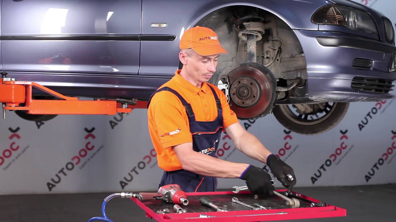 Kaip pakeisti BMW E46 stabilizatoriaus traukės: priekis - keitimo instrukcija