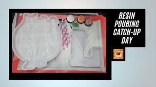 Resin Pouring Plus A Giveaway Catch Up Day 2 | Resin Art | Resin Pouring | Resin Beginners Tutorial
