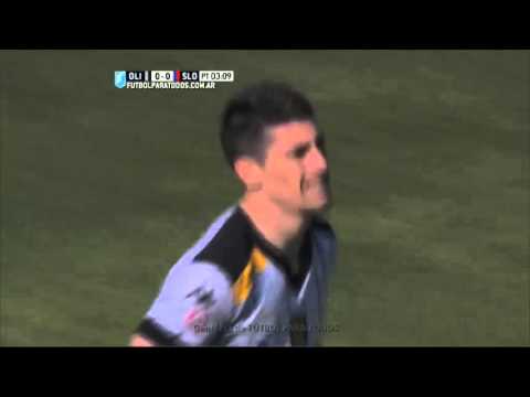 Amoroso, casi de carambola. Olimpo 0 - San Lorenzo 0. Fecha 28. Primera División 2015. FPT.