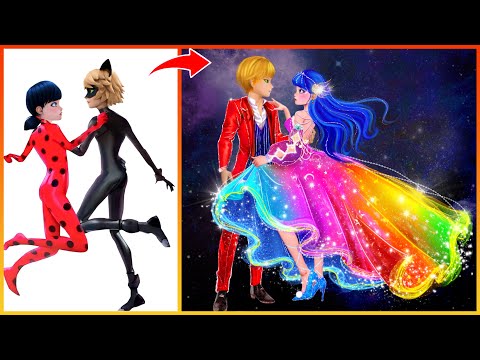 Miraculous: Ladybug Catnoir Transformation In Party | Fashion wow