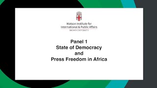 Conference — Media and Democracy in Africa