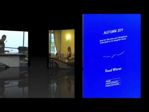 Autumn Joy  by Ruud Wiener  Promo Video - Duet for marimba