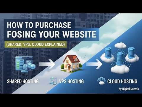 How to Purchase Hosting for Your Website  Shared vs VPS vs Cloud Hosting Explained 2025