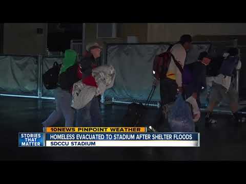 Flooding forces evacuation of downtown homeless shelter