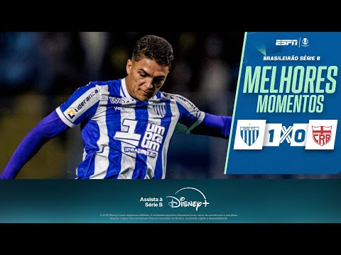 Com GOL DE FALTA nos ACRÉSCIMOS, AVAÍ vence o CRB pela SÉRIE B | MELHORES MOMENTOS