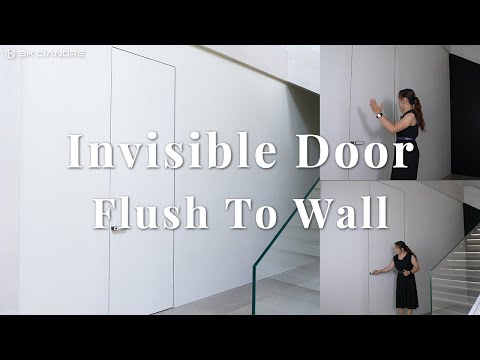 Invisible door installation | flush to wall door system | Bk Ciandre