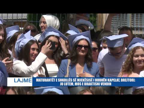 MATURANTËT E SHKOLLËS SË MJEKËSISË I HODHËN KAPELAT, DREJTORI: JU LUTEM, MOS E BRAKTISNI VENDIN