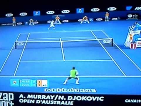 Novak Djokovic - Andy Murray, Australian Open 2011 : Amazing Point