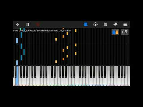 Triste Coeur (Sad Heart) - Richard Clayderman (The Perfect Piano) (Hard) (Both Hand)