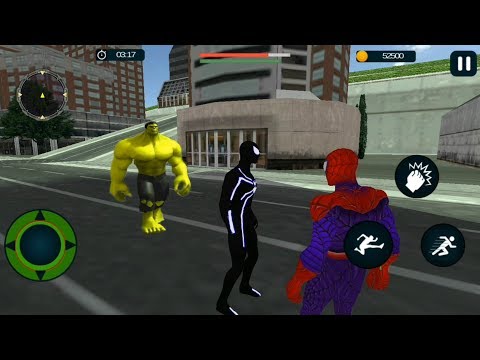 Spider Hero Vs Spider Villains Vs Monster Hulk | Super Hero Spider Rescue Mission - Android GamePlay