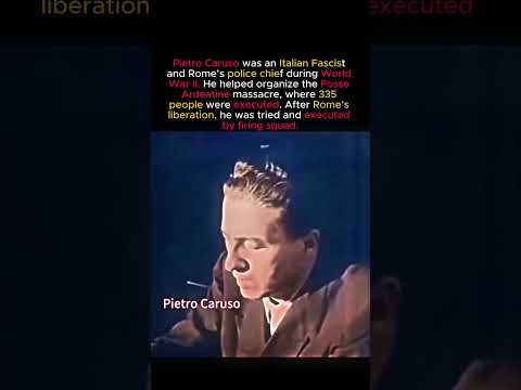 Rome’s Police Chief Executed After Liberation #ww2 #history #historyfacts