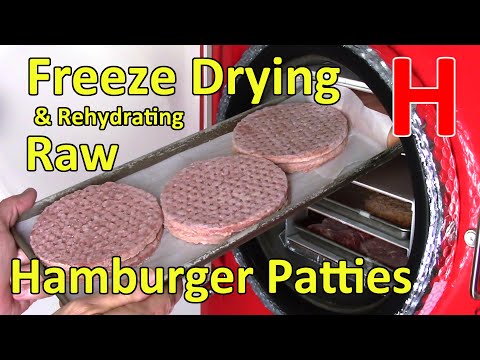 Freeze Drying Hamburger Patties - Raw