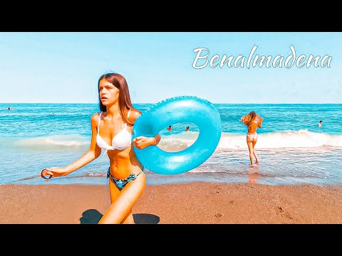 Benalmádena Malaga Spain Beach Walk [4K] Costa Del Sol