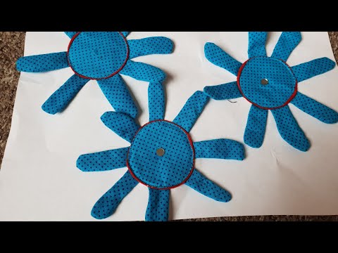 Cute fabric flowers part 1| Crafts with Noreen | flowers