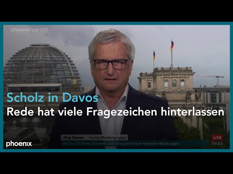 phoenix nachgefragt mit Jörg Quoos (Funke Mediengruppe) am 27.05.22