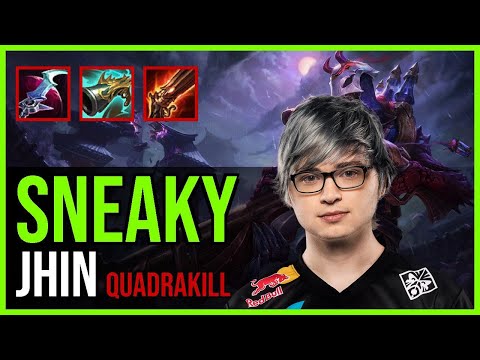 Sneaky - JHIN vs. APHELIOS ADC | NA Ranked | QUADRAKILL