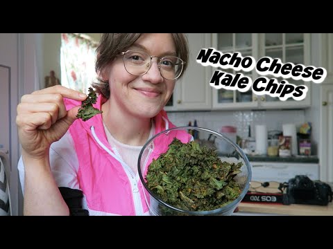 Nacho Cheese Kale Chips (Oil Free, Vegan, Easy)