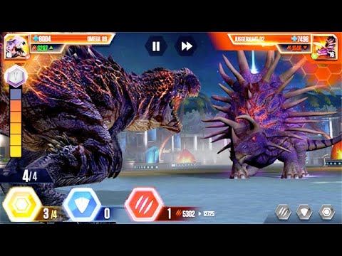 NEW PLAYABLE OMEGA 09 BOSS vs JUGGERNAUT 32 (JURASSIC WORLD)