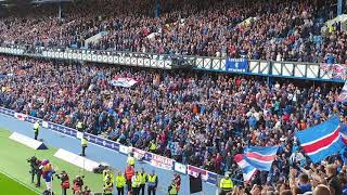 Rangers v celtic Roy orbison penny arcade atmosphere rangers fans singing