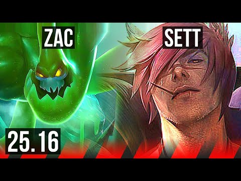 ZAC vs SETT (TOP) | 7/1/3 | EUW Master | 25.16