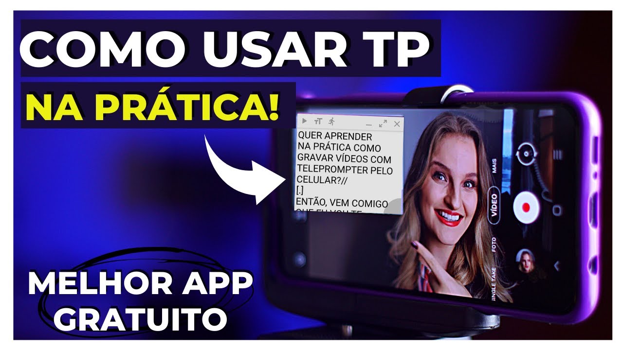 [GUIA COMPLETO!] Como GRAVAR VÍDEOS com TELEPROMPTER pelo CELULAR! | Como usar TP