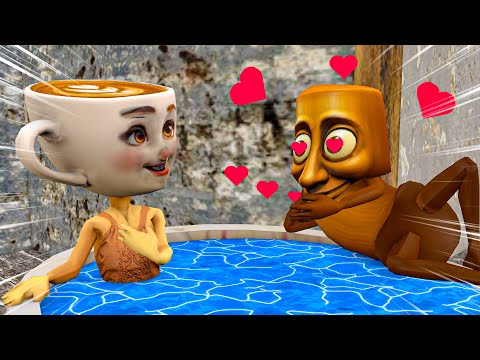 Tung Tung Sahur sad love Story BALLERINA & Espressona in Granny House | funny horror animation