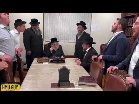 YESHIVA ATERES SHIMON visiting the Rachmastrivka Rebbe of New York