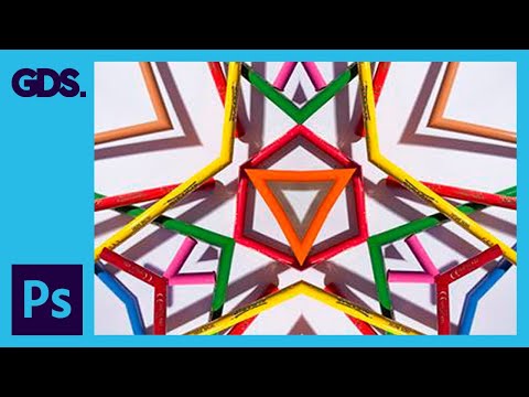 Polygonal portrait | Gradient effect in Adobe Photoshop with Illustrator