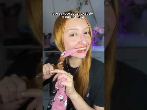 Como fazer cachos com meias #shorts #cachos #cabelo #dicasdecabelo