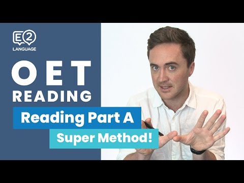 OET Reading Part A with Jay from E2Language!