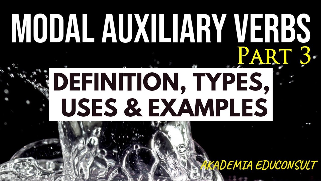 Modal Auxiliary Verbs (Types, Uses and Examples) Part 3